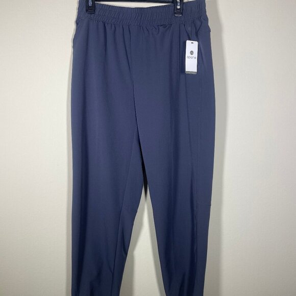 NWT! Apana Lightweight Activewear Pants Jogger Women's Large Gray Pockets Yoga! - Picture 1 of 7